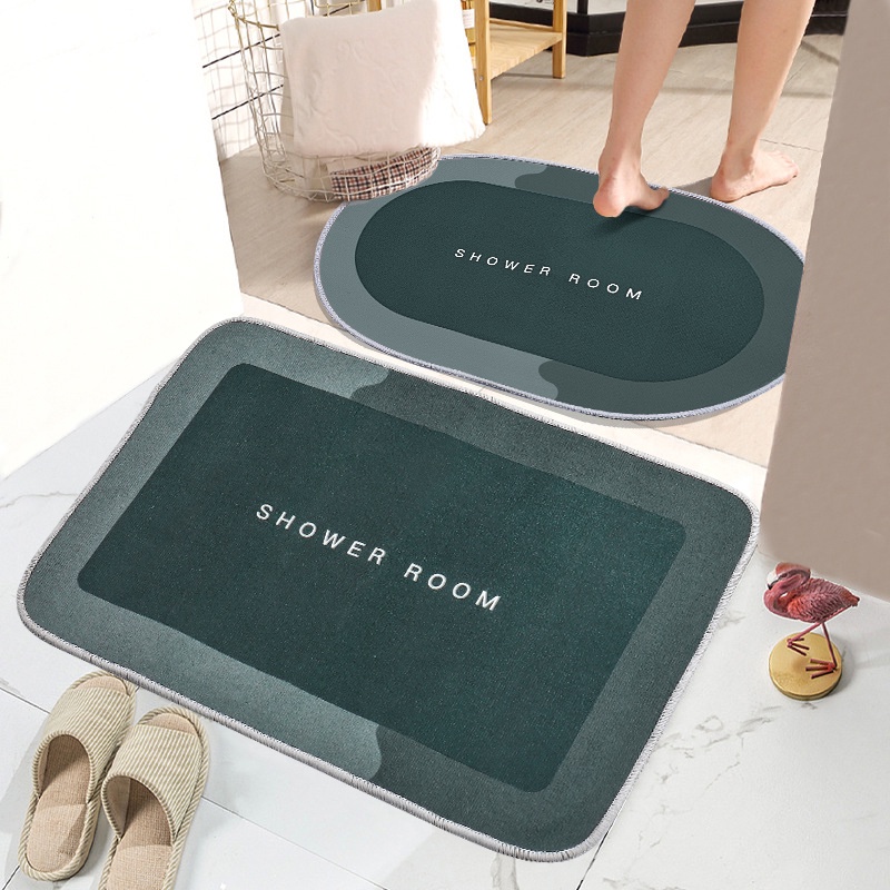Thảm lót cửa chùi chân thấm hút nước tốt nhanh khô và chống trượt tiện lợi