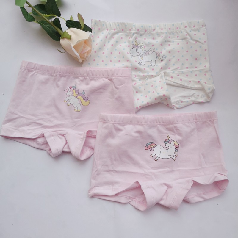 Set 3 Quần Lót In Hình Công Chúa Disney 95% Cotton Cho Bé 2-12 Tuổi