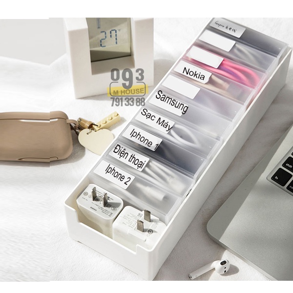 Cáp Hộp Lưu Trữ, Vỏ Dây Điện,Ổ Cắm Sạc Chống Bụi Hộp Đựng Đường Dây Mạng Sạc Dây Quản Lý