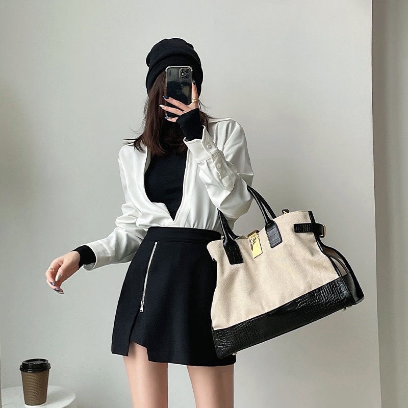 Quần giả váy dáng chữ A form rộng có size S M L