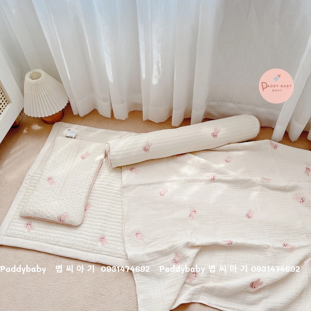 CHĂN - GỐI - NỆM CHEZBEBE HÀN QUỐC CHO BÉ THÊU SHAGOMI MADE IN KOREA