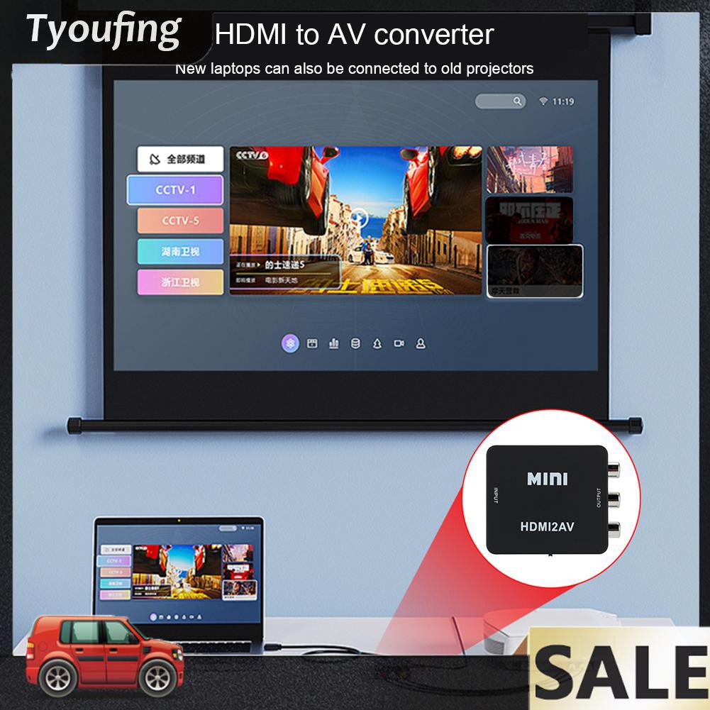 Bộ Chuyển Đổi Hdmi-Compatible Sang Av Cho Ps3 Dvd Player Computer