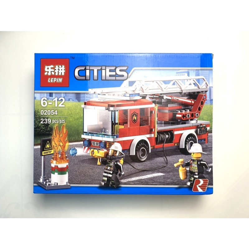 239PCS ĐỒ CHƠI NONLEGO LẮP GHÉP MÔ HÌNH XE CỨU HOẢ 02054
