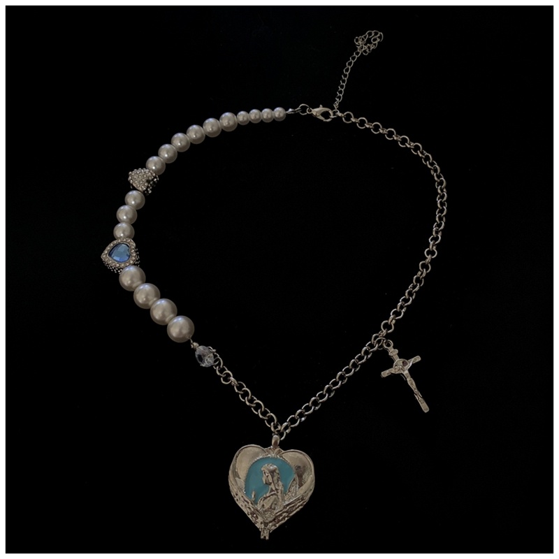 Vòng cổ Ngọc Trai Xanh Phong Cách Retro