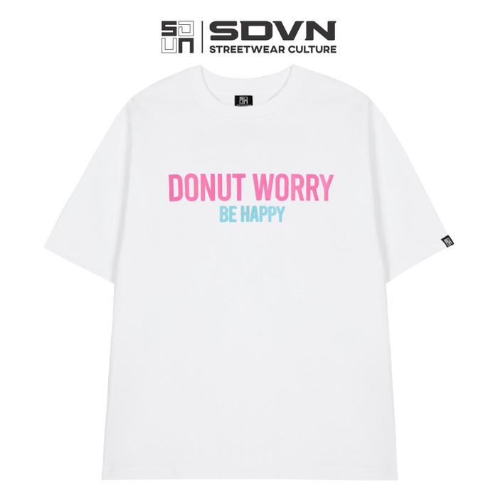 Áo Thun Unisex Nam Nữ Form Rộng Local Brand SDVN Donut Worry