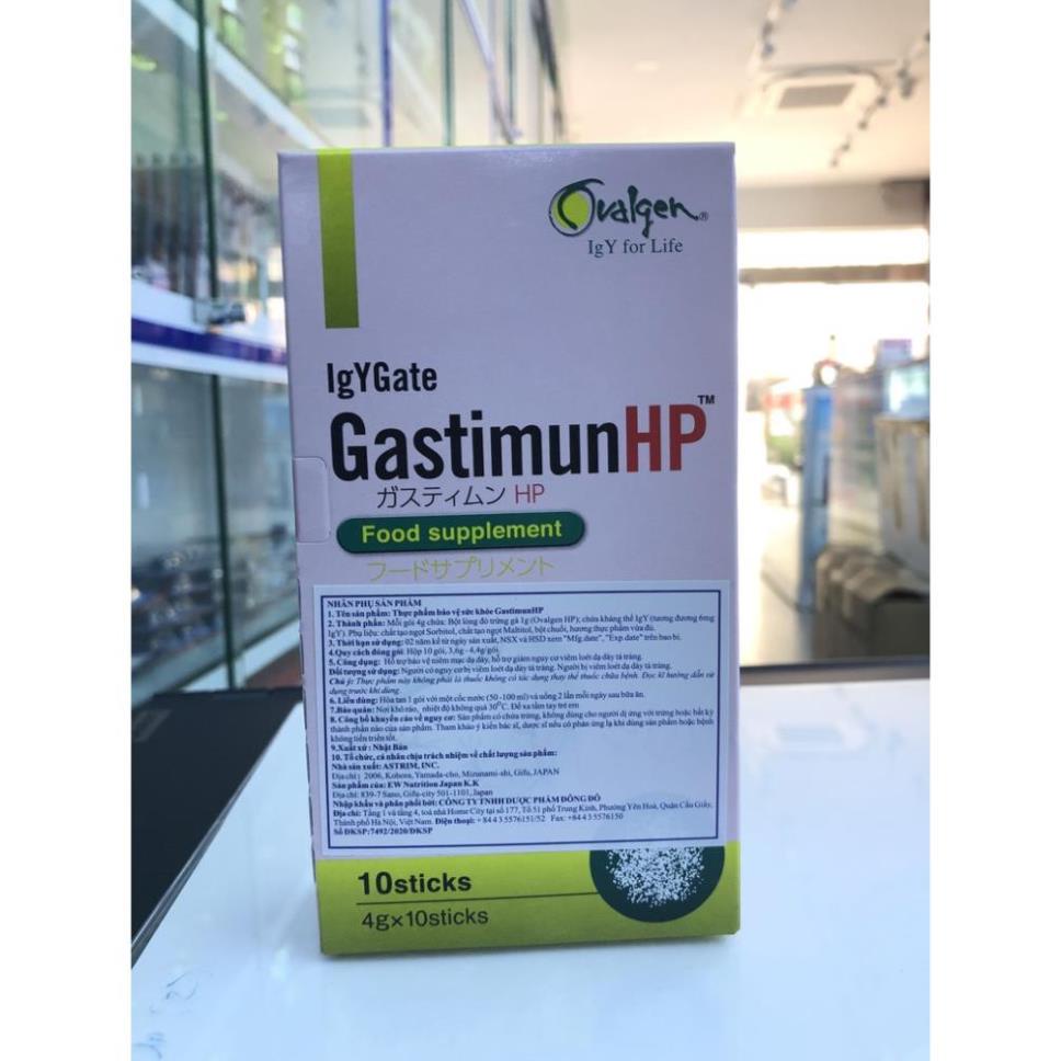 GastimunHP Japan Bột bảo vệ niêm mạc dạ dày, giảm nguy cơ viêm loét dạ dày tá tràng 10 gói