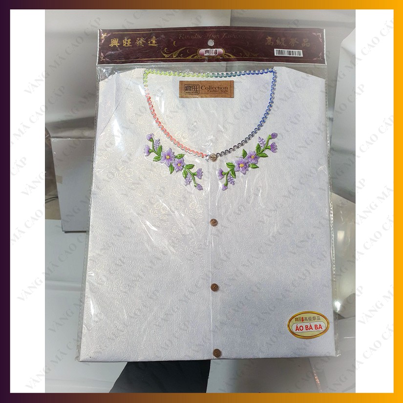 Áo Cánh Nữ, Áo Bà Ba Thêu Hoa, quần áo vàng mã giấy biếu bà loại đẹp tinh xảo - VM33