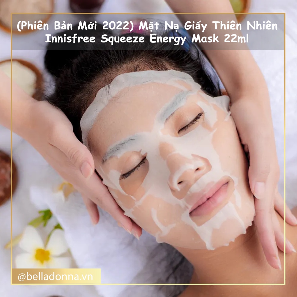 (Phiên Bản Mới 2022) Mặt Nạ Giấy Thiên Nhiên Innisfree Squeeze Energy Mask 22ml