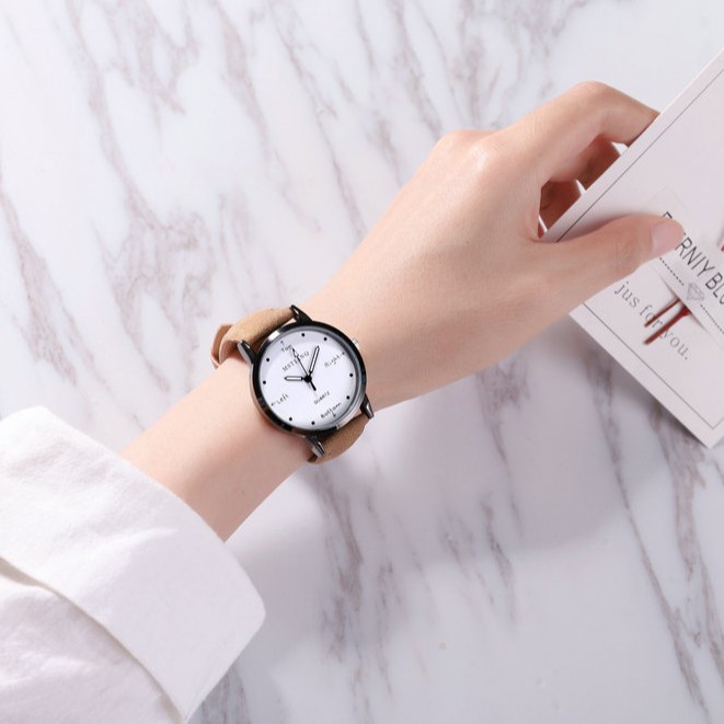 Đồng hồ thời trang nữ Mstianq MS44 dây da lộn cực đẹp, kiểu dáng cá tính | BigBuy360 - bigbuy360.vn