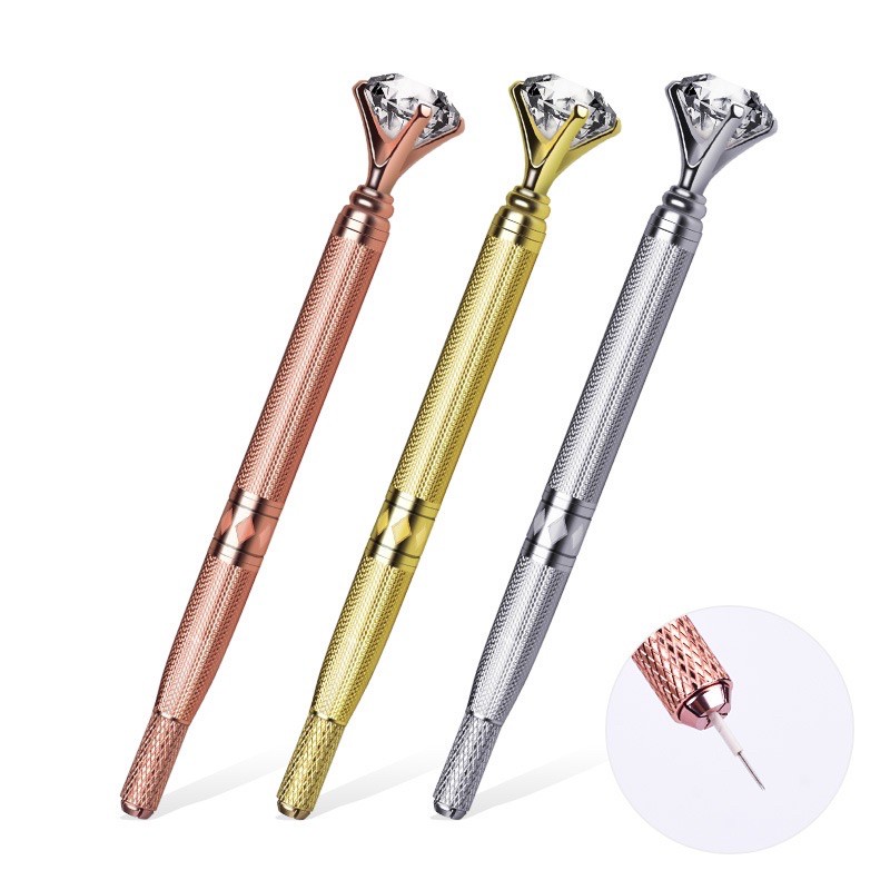 Cán khắc lông mày kim cương Tặng 2 dao điêu khắc