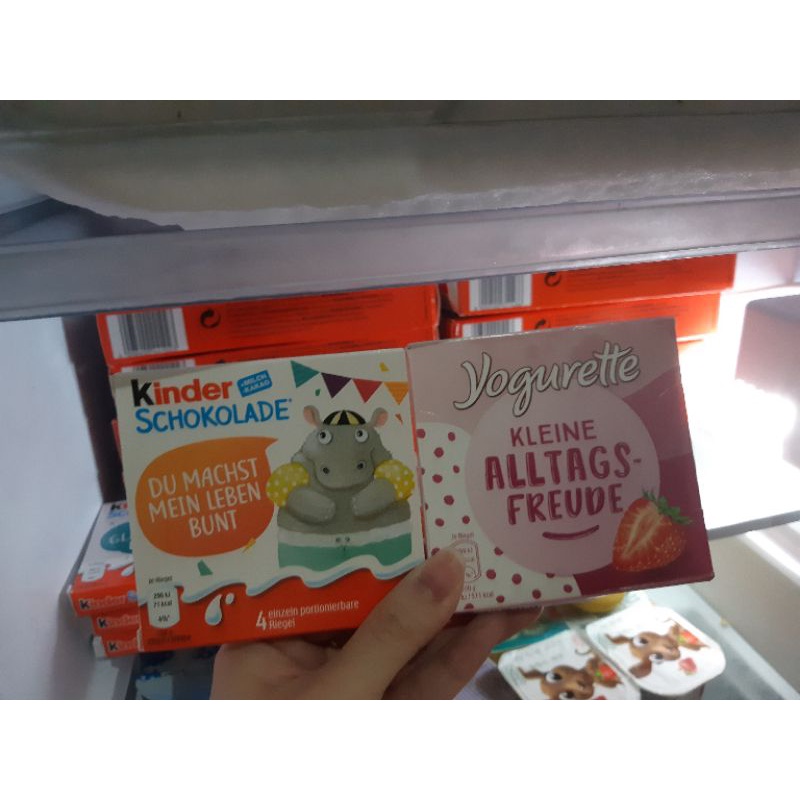 Chocolate kinder, yogurette