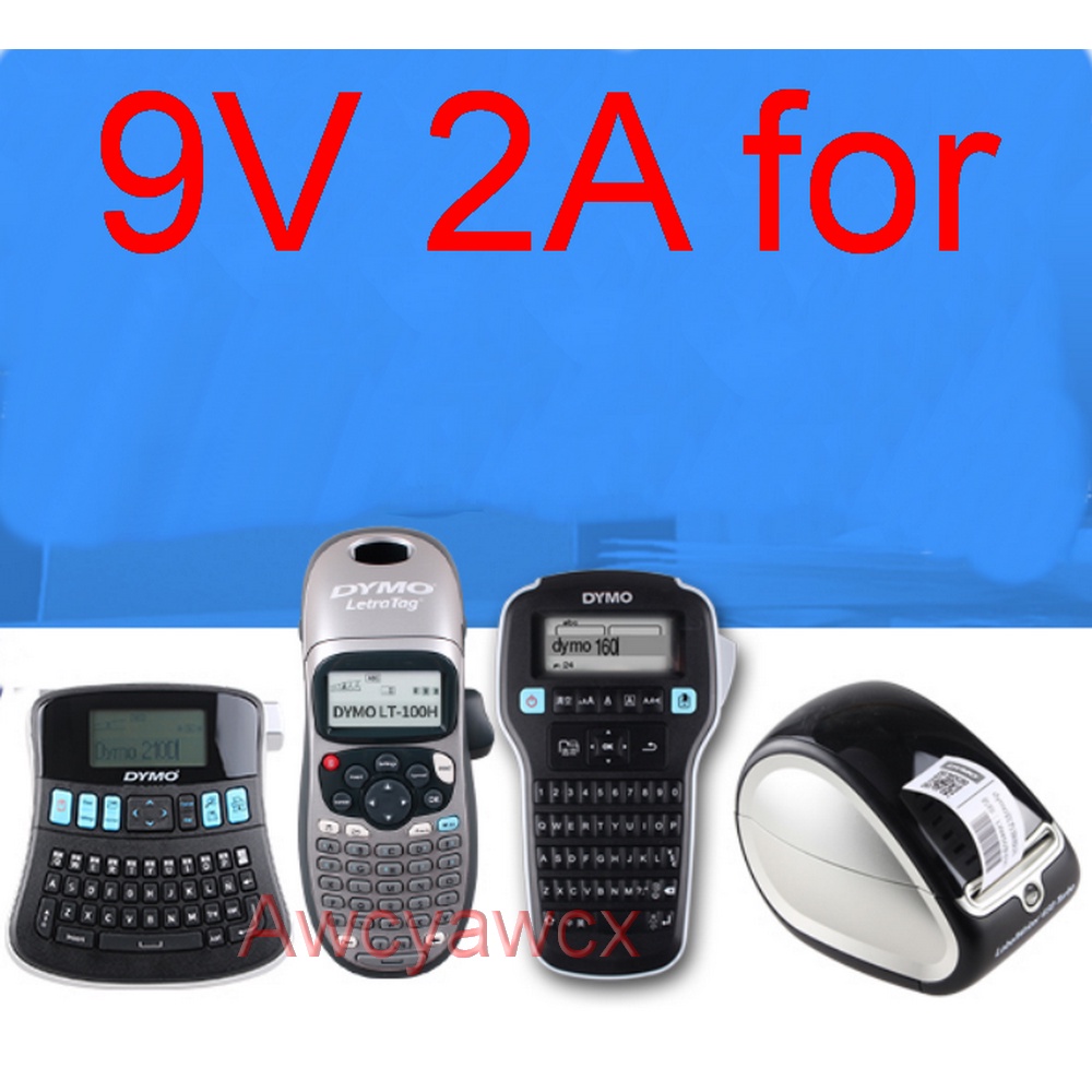 Bộ Chuyển Đổi Nguồn DC 9V 2A 1.6A 1A AD-24 24ES AD18 Cho Máy In Nhãn brother Dymo LT-100H PT-P300 P300BT 710BT 910BT