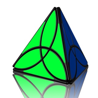 Rubik Biến Thể Tam Giác QiYi Clover Pyraminx Viền Đen Rubic Biến Thể Pyraminx