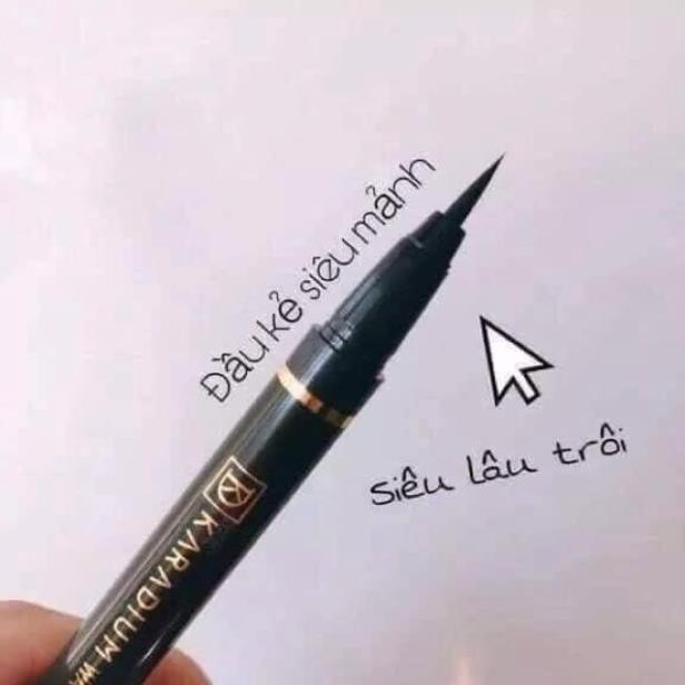 Bút Dạ Kẻ Mắt Karadium Waterproof Brush Liner Black