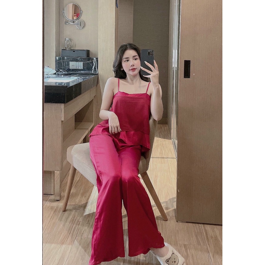 Đồ bộ 2 dây voan bèo xinh xắn