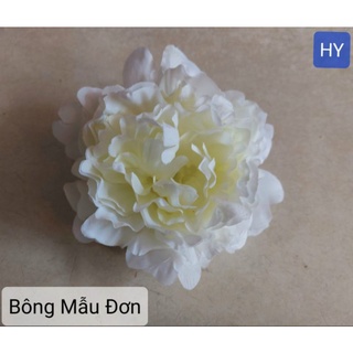 đầu bông mẫu đơn - hoa lụa trang trí