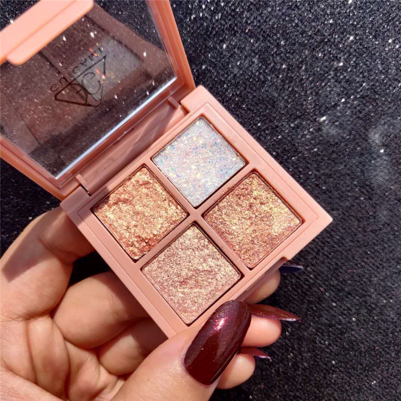 Bảng Phấn Mắt 4 Màu Sắc Hiệu Ứng Lì/ Ánh Ngọc Trai Thời Trang MKE | BigBuy360 - bigbuy360.vn