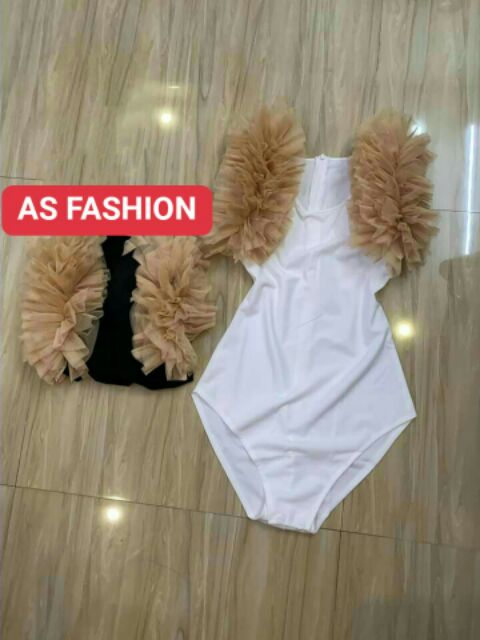 Bodysuit Thun Phối Tay Lưới Phồng cực xinh (kèm ảnh thật) | BigBuy360 - bigbuy360.vn