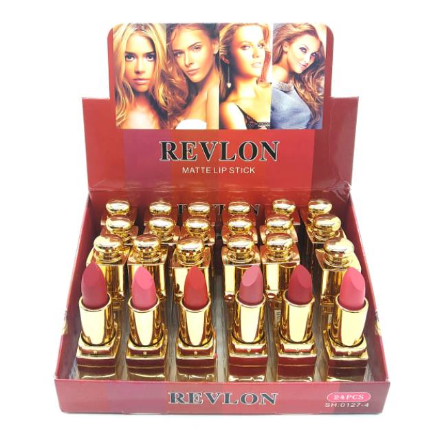 (hàng Mới Về) Set 6 Son Lì Revlon Sh. 01274 Lên Màu Chuẩn Đẹp