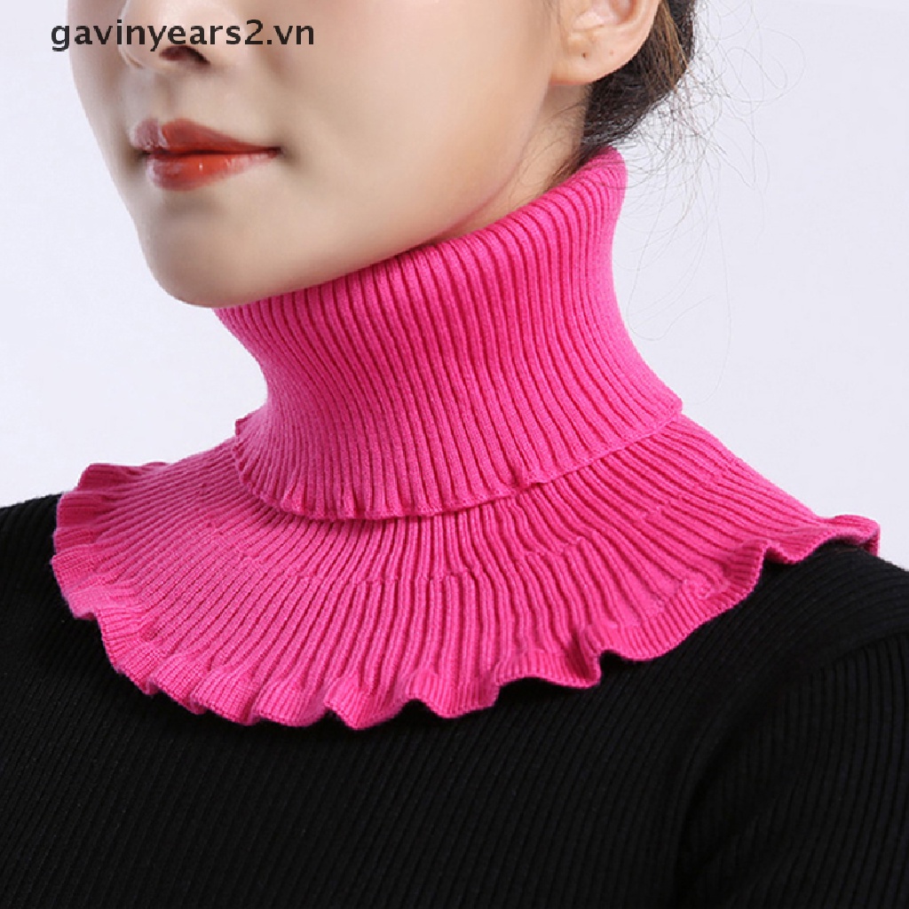 Khăn choàng cổ dệt kim đơn giản thời trang mùa đông dành cho nữ
