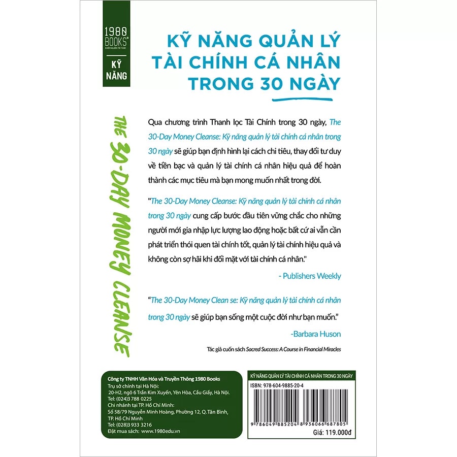 Sách - Kỹ Năng Quản Lý Tài Chính Cá Nhân Trong 30 Ngày