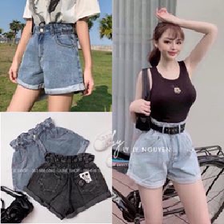 QUẦN JEANS ĐÙI CẠP CHUN