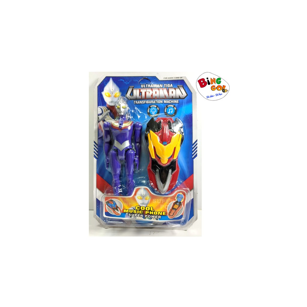 Vỉ điện thoại Pin+ 01 siêu nhân điện quang- ULTRAMAN TIGA