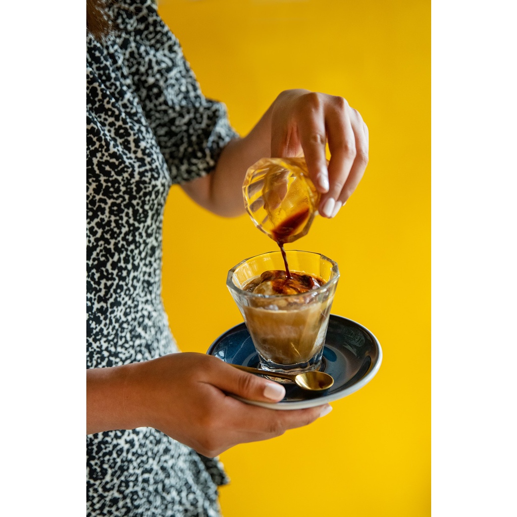 Ly Thuỷ Tinh Hoa Văn Cappuccino 180ml LOVERAMICS - Bộ Sưu Tập Ly Twisted