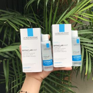 SET KEM DƯỠNG ẨM KIỀM DẦU EFFACLAR MAT + TẨY TRANG DA DẦU
