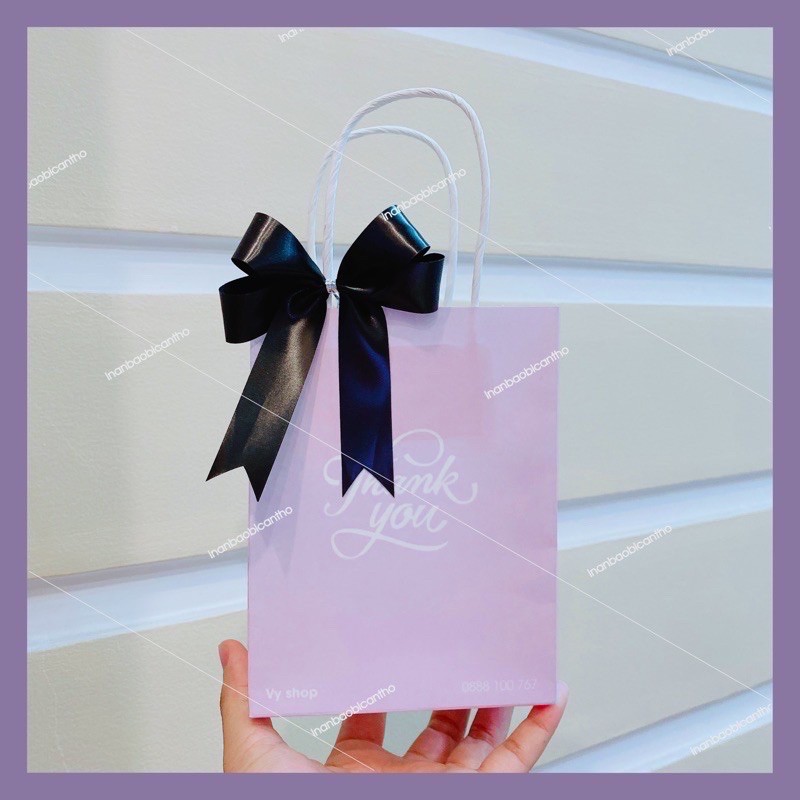 110 túi giấy kraft đựng mỹ phẩm quà tặng ngang 12 cao 16 hong 6 cm