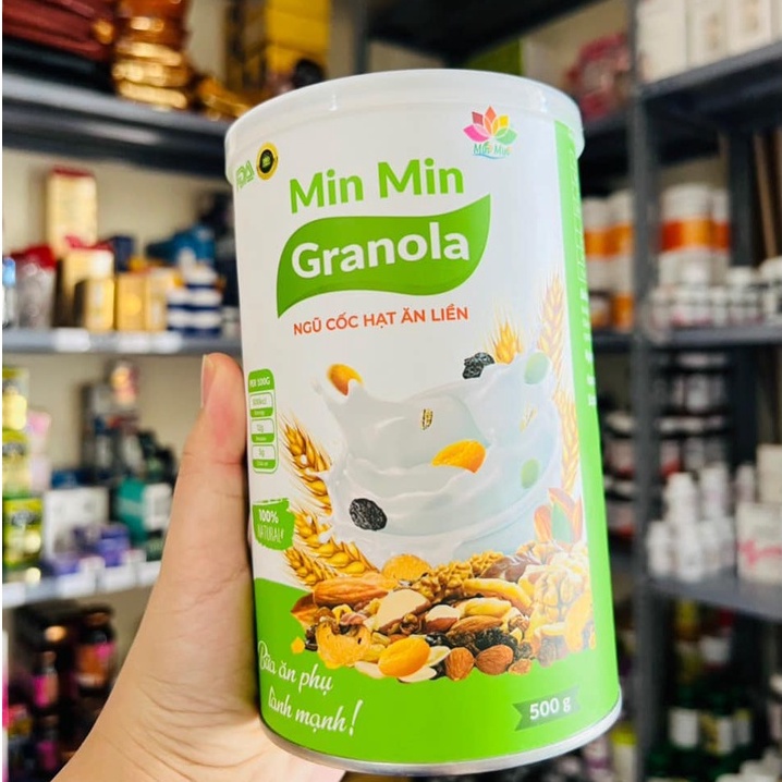 [Ảnh Thật] Ngũ Cốc Ăn Liền Min Min Granola 500g