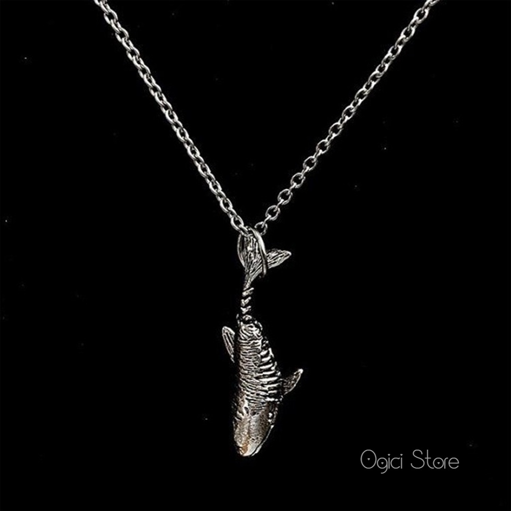 Vòng cổ nam nữ thời trang, Dây chuyền cá voi độc đáo phong cách hiphop cá tính, Unisex