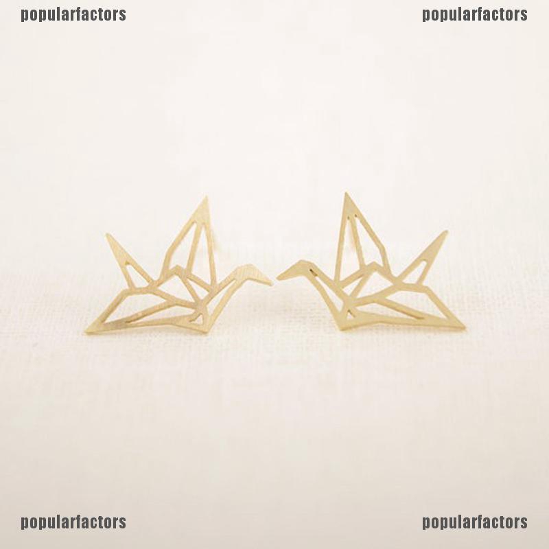 Bông Tai Hình Chim Hồng Hạc Dễ Thương