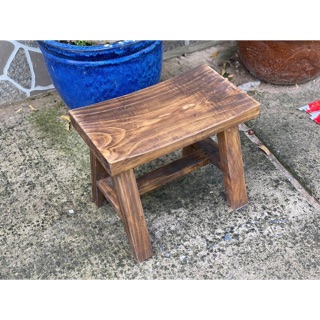 Ghế gỗ mặt cong gỗ thông mỹ cao 30cm - Hàng gia công