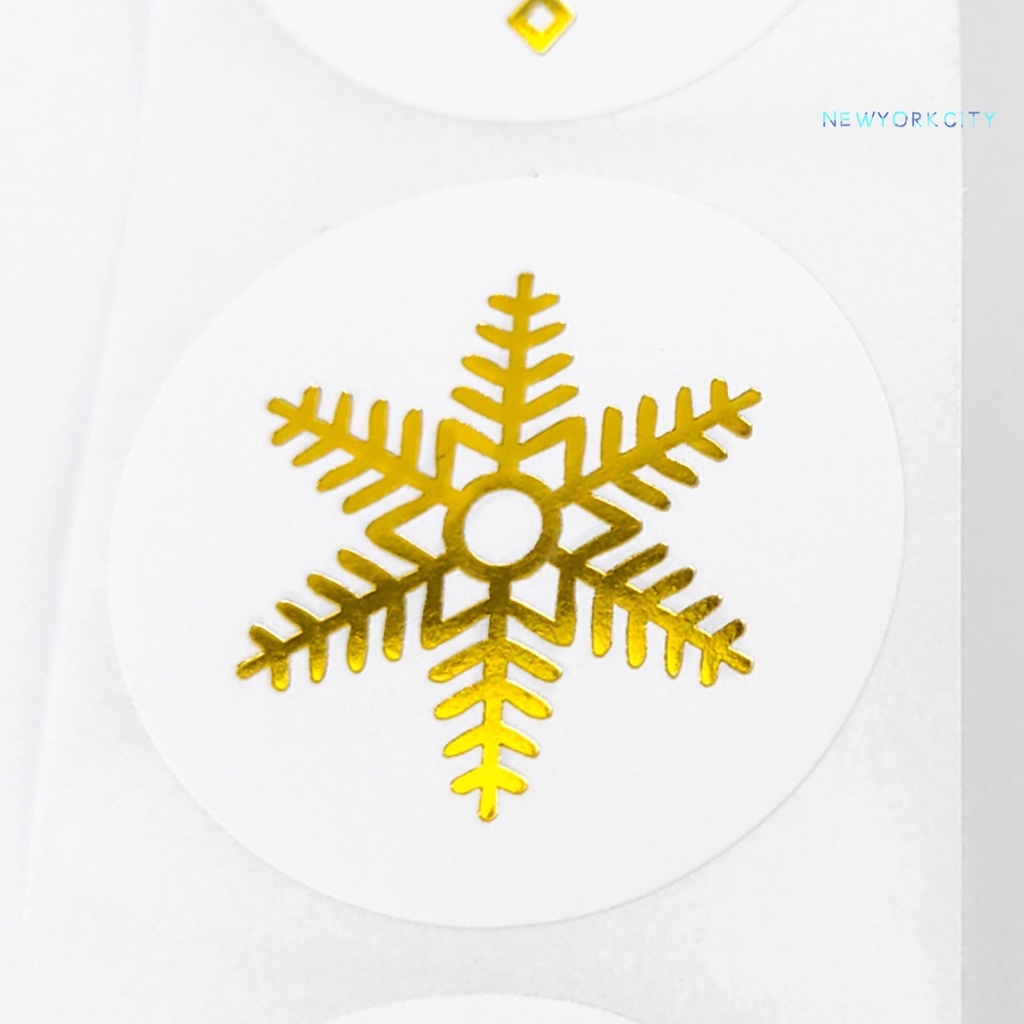 1 Cuộn Miếng Dán Niêm Phong Tự Dính Họa Tiết Tinh Tế Dễ Sử Dụng Cho Giáng Sinh