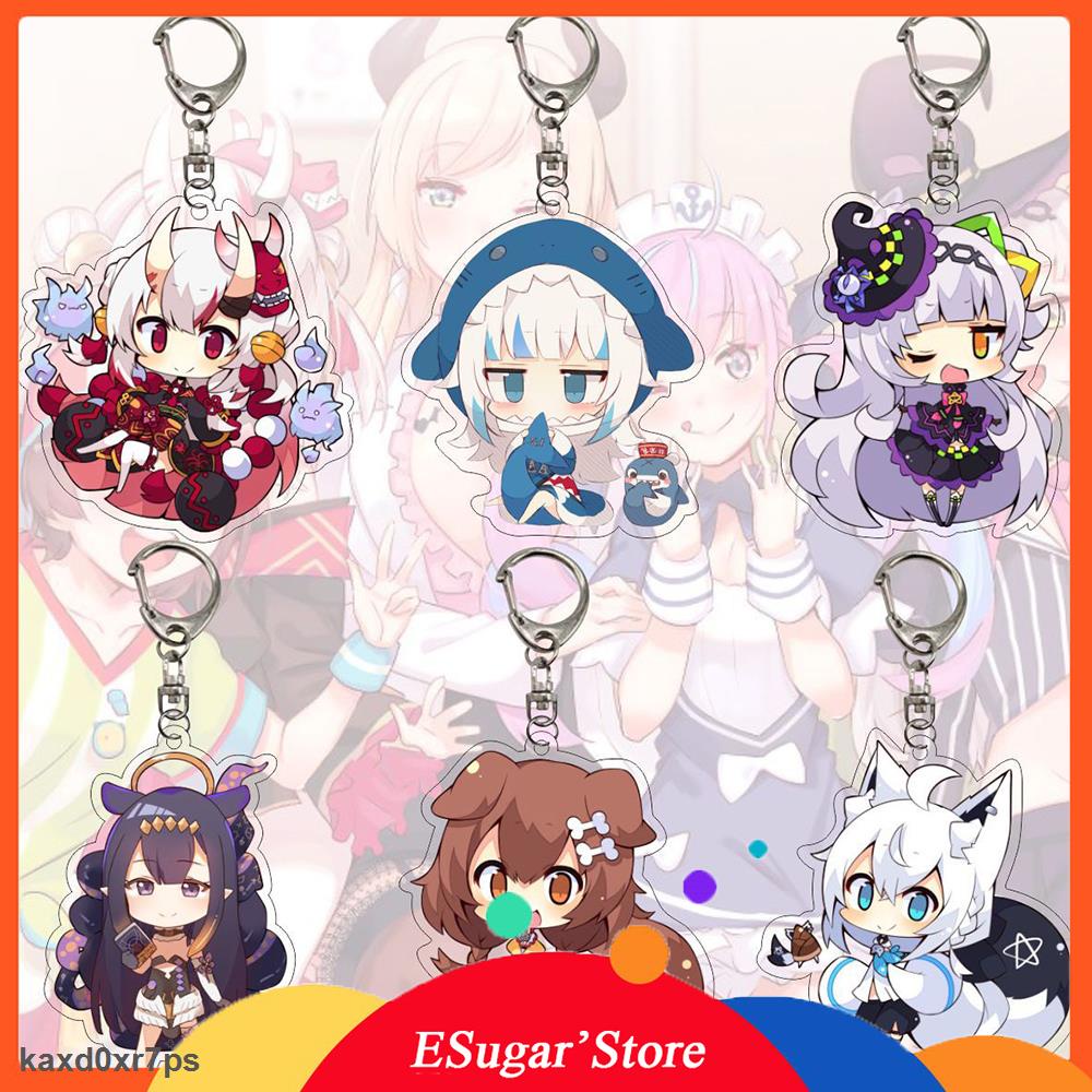 Siêu Giảm Giá Móc Chìa Khóa Bằng Acrylic Hình Ookami Mio Nakiri Ayame Gawr Gura Usada Pekora Độc Đáo