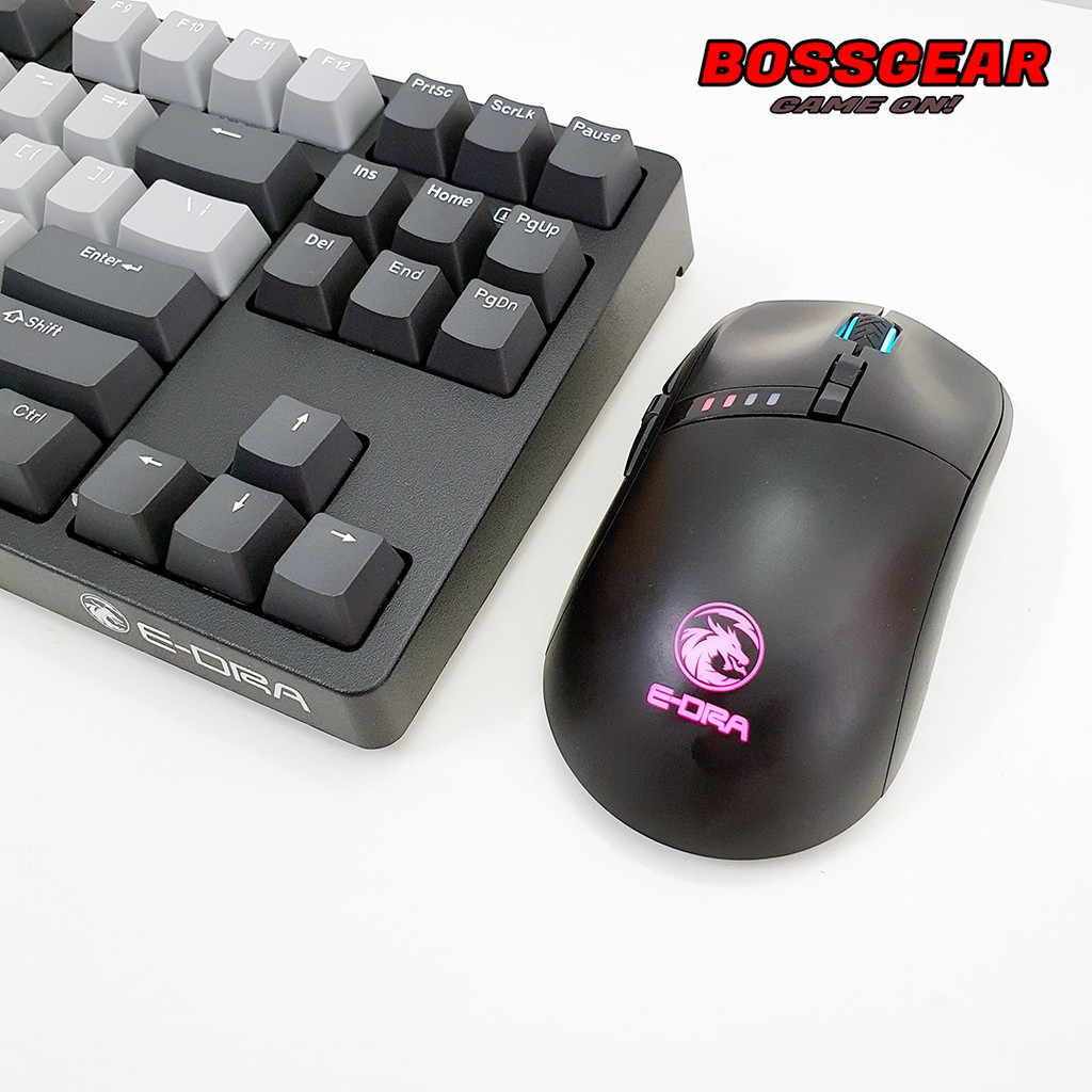 [Mã ELMSBC giảm 8% đơn 300k] Chuột Gaming Không Dây E-DRA EM620W ( Wireless, Có phần mềm, LED RGB )