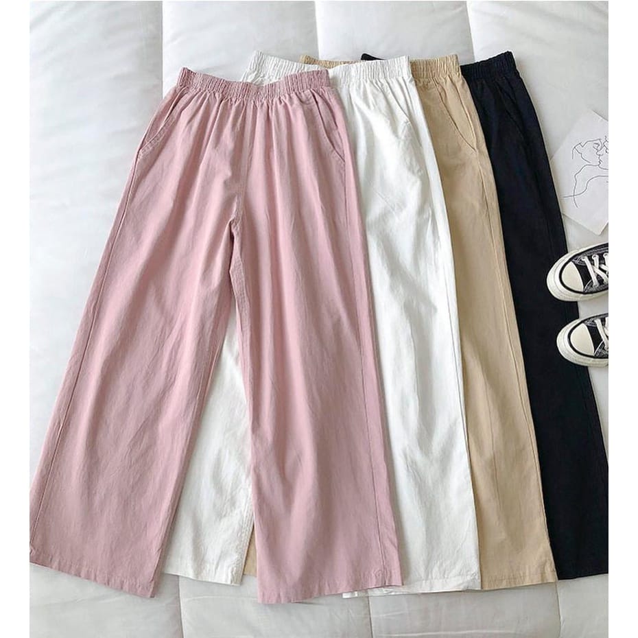 Bho - ZEC Quần Culottes Dài Chất Liệu Vải Lanh Mới Nhất 2022 Cho Nữ