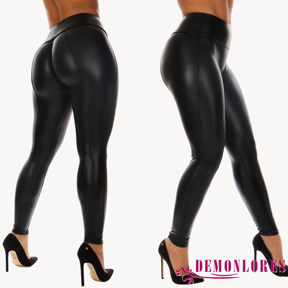 Quần legging giả da thời trang nữ