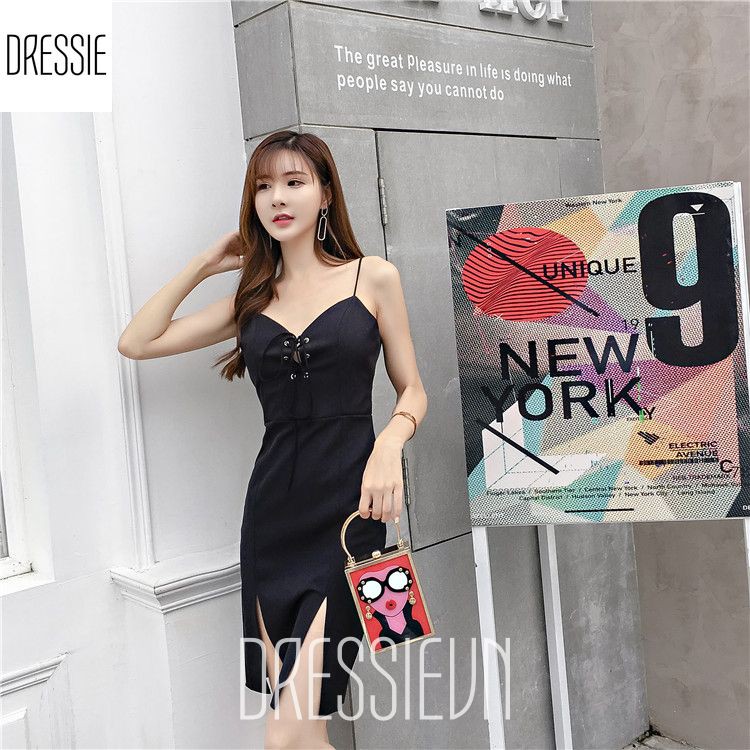 Đầm ôm body đầm dự tiệc váy áo đầm dây cao cấp DRESSIE thời trang nữ đẹp sexy đi chơi dạo phố dự tiệc cưới - DB185