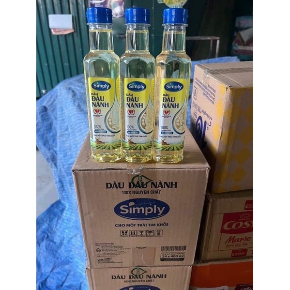 Dầu ăn Simply thùng 10 chai 400ml