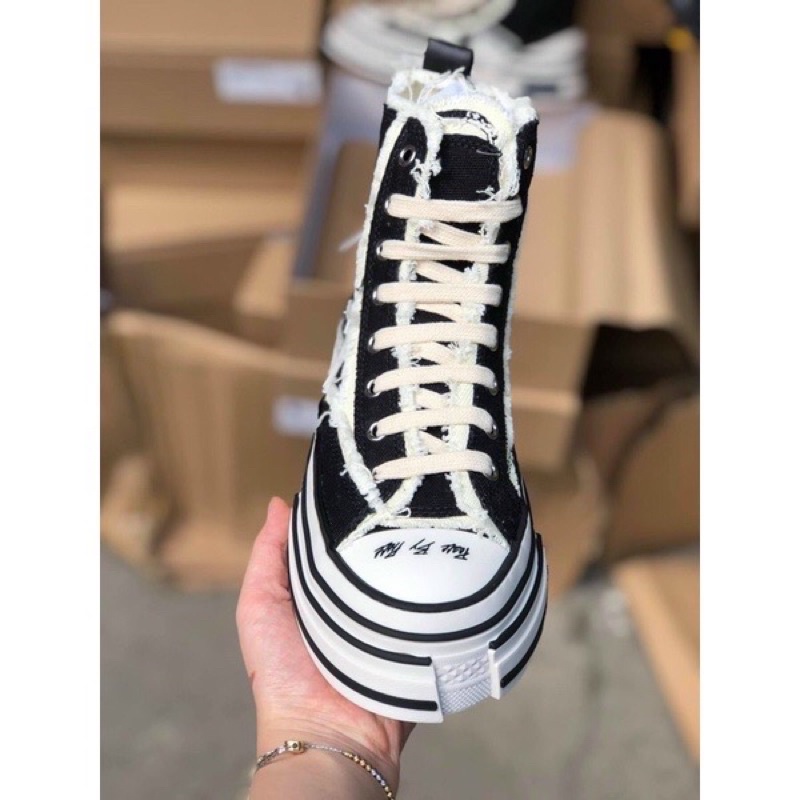 GIÀY XVESSEL HIGH BLACK LAI AU