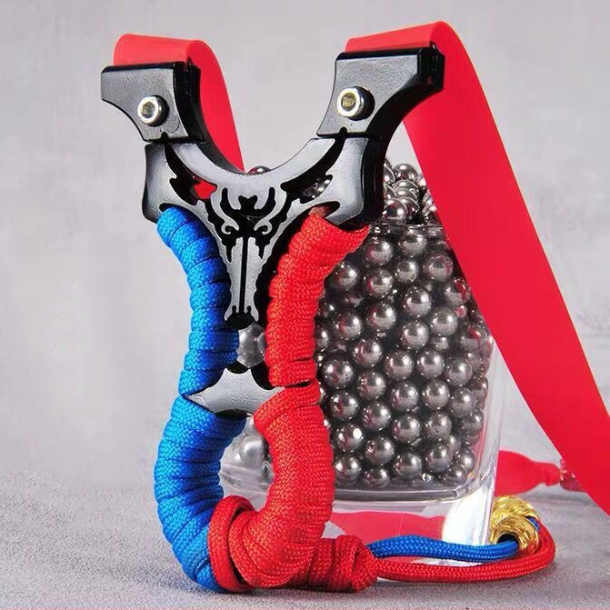 Ná Cao Su Trâu Đen - Ná Thun Chạc 8 Cán Thép Cao Cấp Chắc Chắn - Tặng Kèm Dây Thun Có Video Ná Shop Tự Quay