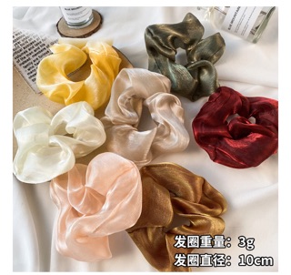 Buộc tóc nơ vải lụa bóng hottrent
