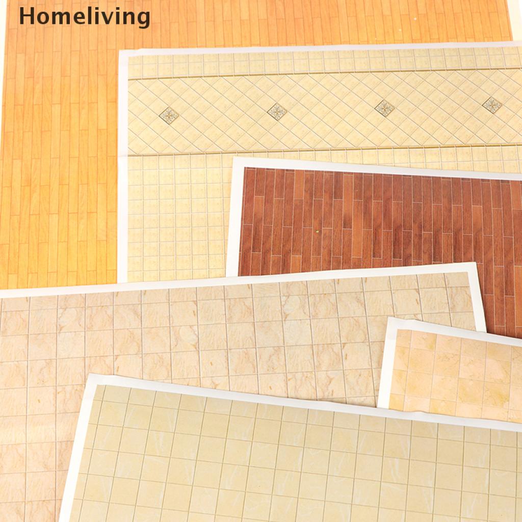 Sticker Dán Sàn Nhà Trang Trí Nhà Búp Bê Tỉ Lệ 1: 12