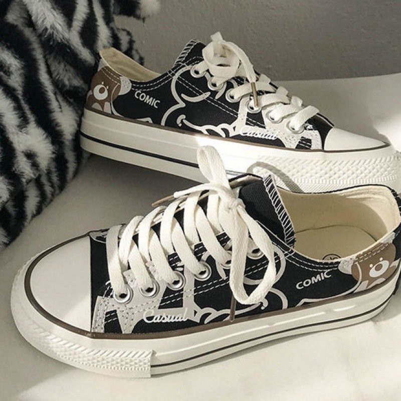 Thanh Lý Giày Thể Thao In Hoạ Tiết Gấu Đủ Size