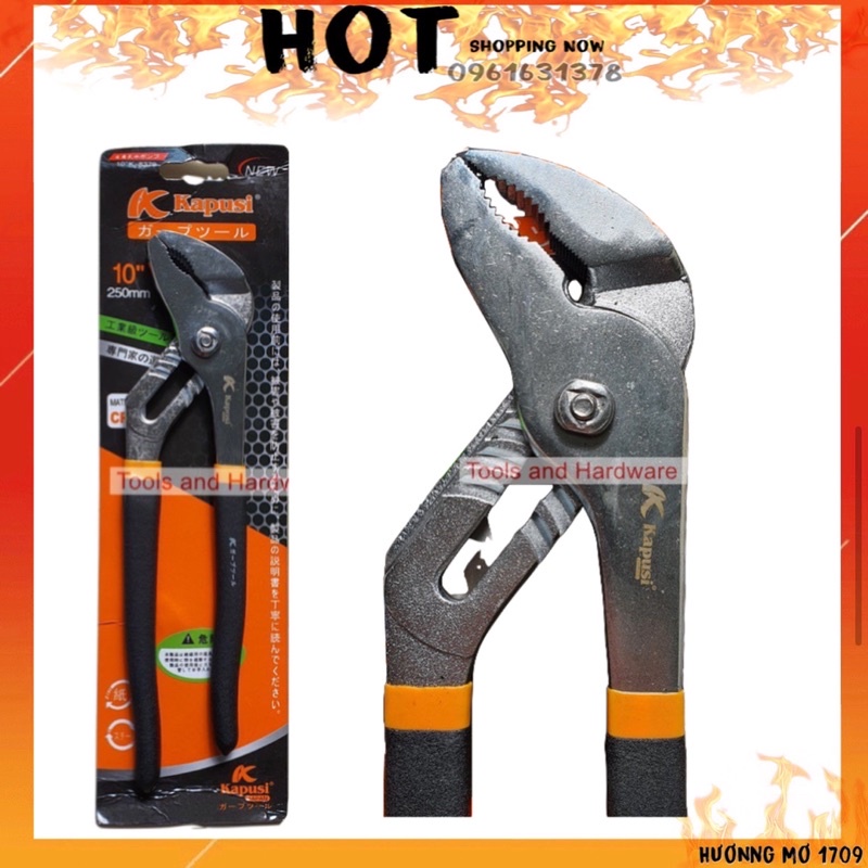 Kềm mỏ quạ hãng Kapusi Nhật Bản cỡ 10 inch và 12 inch - Kìm mỏ quạ