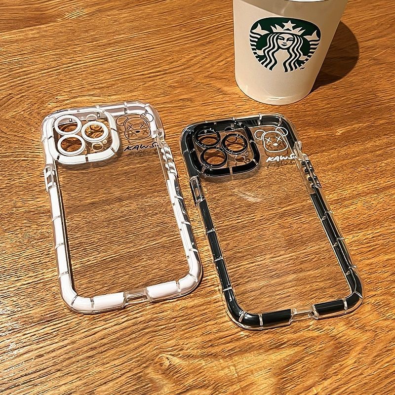 Ốp Điện Thoại Tpu Dạ Quang In Hình Gấu Violent Cho iPhone 12 13 11 Pro Max X Xs Max Xr juhh