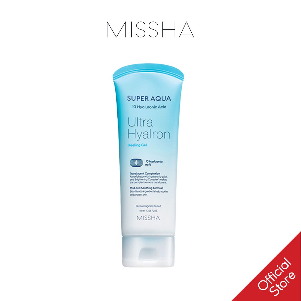 [Mã FMCGMALL -8% đơn 250K] Gel Tẩy Tế Bào Chết MISSHA Super Aqua Ultra Hyalron Peeling Gel 100ml