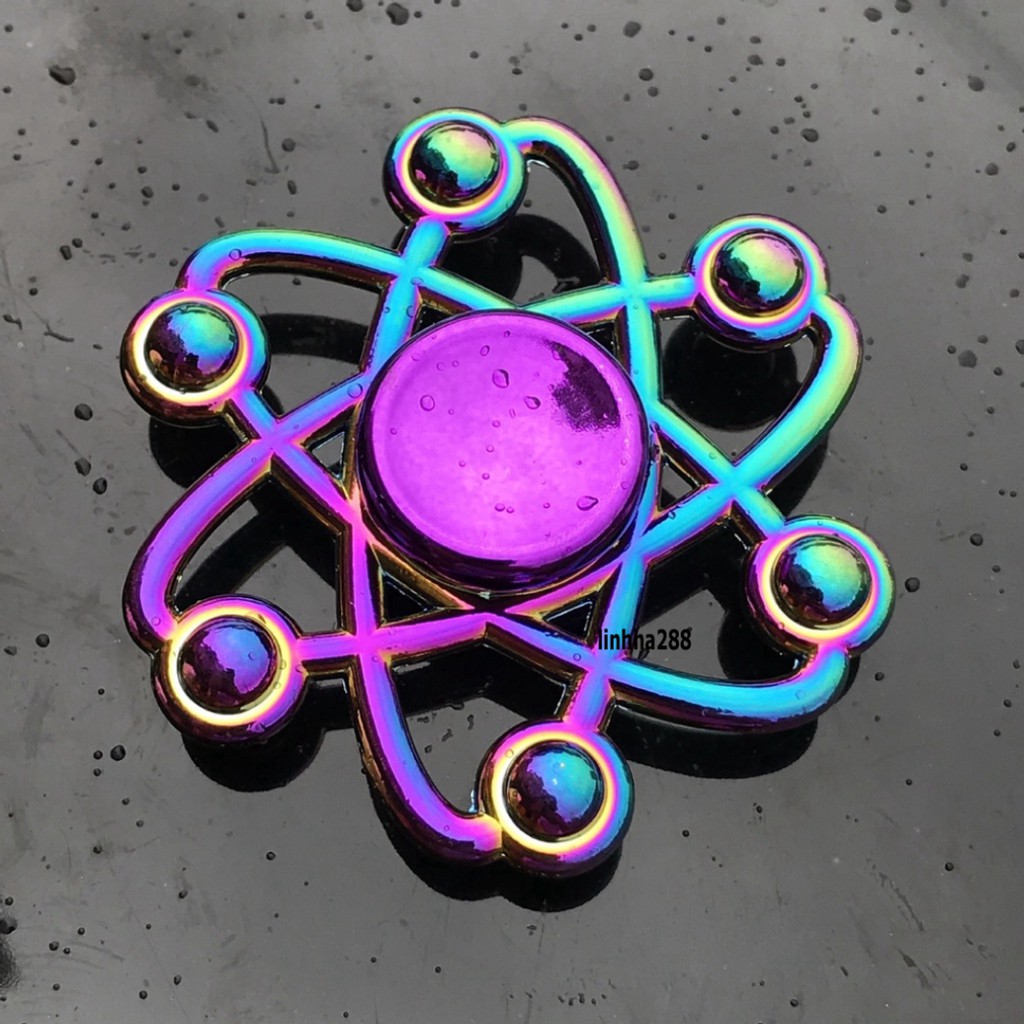 CON QUAY SPINNER NHIỀU MÀU SẮC TÍM GRADIENT Rubik Kim loại chơi giải trí giá rẻ